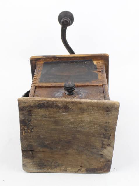 Antique manual coffee grinder